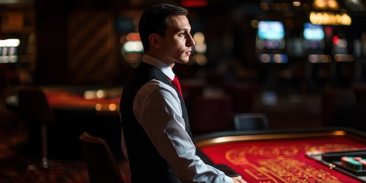 gamenative Taiwan Pools on mobile phone showing live dealer table and betting interface